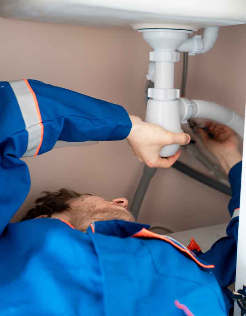 South Jersey plumber repairing sink drain pipe – L.F. Fenimore Plumbing and HVAC services