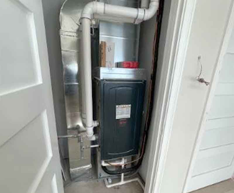 HVAC ductwork and air system installation in residential new construction by L.F. Fenimore Plumbing & Heating South Jersey.